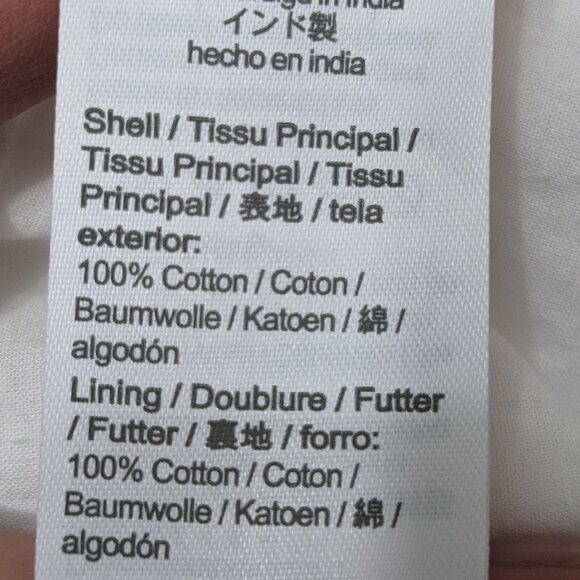 NWT J Crew S Dress White Smocked Puff-Sleeve Cotton Poplin Pockets A-Line AY883 - Picture 11 of 12